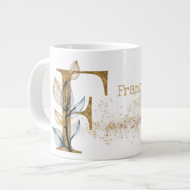 Monogram "F" Jumbo Tasse Soup Ice Cream (Vorderseite Links)