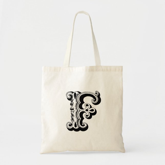 Monogram "F" Tote Bag Tragetasche (Vorne)
