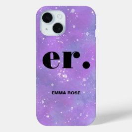 Monogram Fantasy Wasserfarbe Stilvoll Moderner Min Case-Mate iPhone Hülle