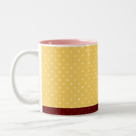 Monogram farbenfroh stylish zweifarbige tasse