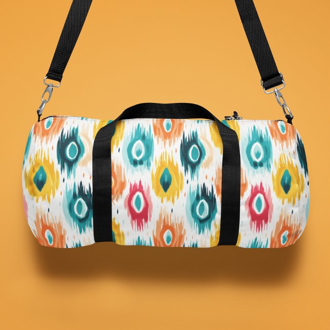 Monogram farbiges Tribal-Abstraktes Muster Duffle Bag (Von Creator hochgeladen)