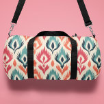 Monogram farbiges Tribal-Abstraktes Muster Duffle Bag<br><div class="desc">Monogram Abstraktes Tribal Muster Personalisiert Name Duffle Bag Sports Bag Gym Bag ist ein elegantes,  farbenfroh-ethnisches Muster in Blau,  Grün,  Orange und Rosa auf einem cremefarbenen Hintergrund. Fügen Sie Ihr individuelles Monogramm,  Ihren Namen oder Text für ein fabelhaftes Geschenk für Familie und Freunde hinzu. Erstellt von Evco Studio www.zazzle.com/store/evcostudio</div>