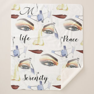 Monogram Feminine Chic Artistic Artistic Artwork Sherpadecke