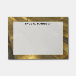 Monogram Feng Shui Gold Bullion Wohlstand Post-it Klebezettel