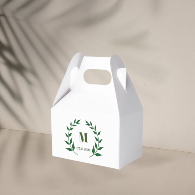 Monogram Fevor Box grüner Kranz Geschenkschachtel (Von Creator hochgeladen)
