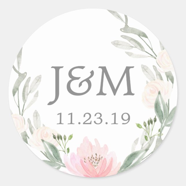 Monogram Fevor Stickers Pastell Blush (Vorderseite)