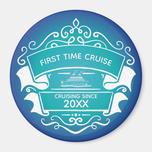 Monogram First Time Cruise Cabin Door Magnet (Vorne)