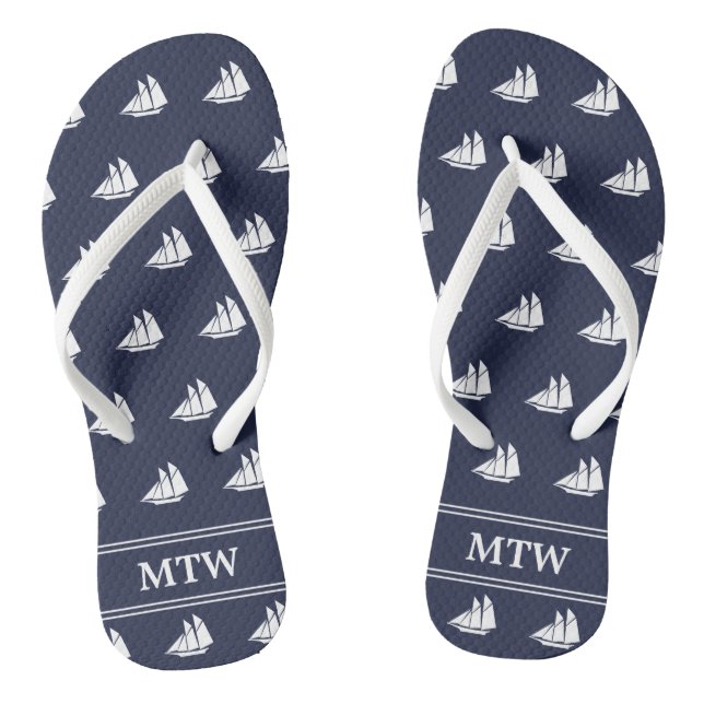 Monogram Flip Flops (Fußbett)