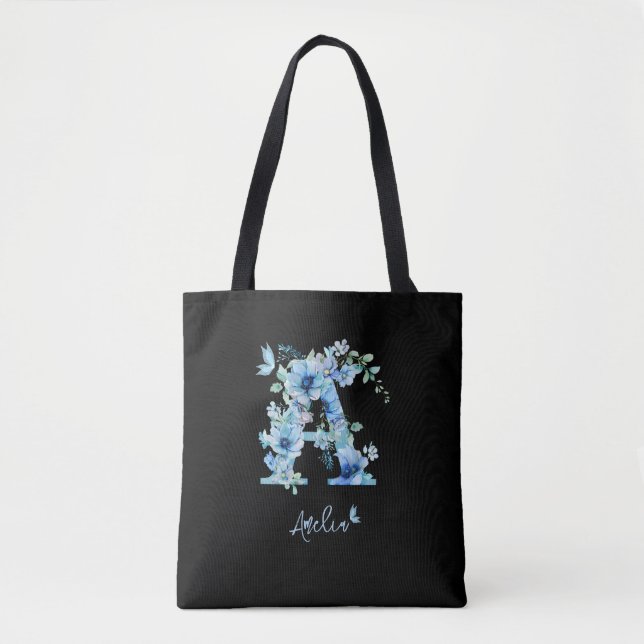 Monogram Floral Alphabet A Personalize (Vorderseite)