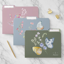 Monogram Floral Butterfly Botanischer Hütte Core