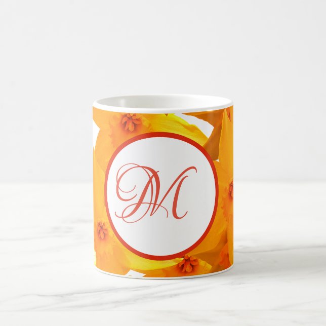 Monogram Floral Classic Tasse (Mittel)