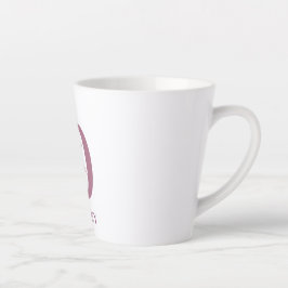 Monogram Floral Initial Lilac und Lavendel Blume Milchtasse