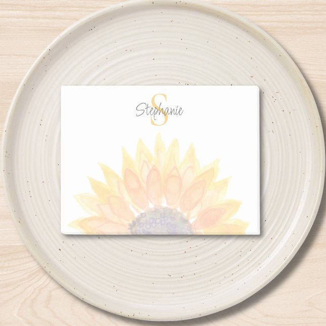 Monogram Floral Post-it Klebezettel (Von Creator hochgeladen)