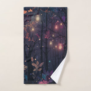 Monogram Floral Spray Fantasy Art Handtuch