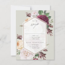 Monogram Floral Wedding