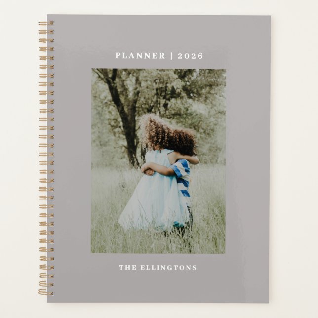 Monogram Foto 2022 - Modern Name Planer (Vorderseite)