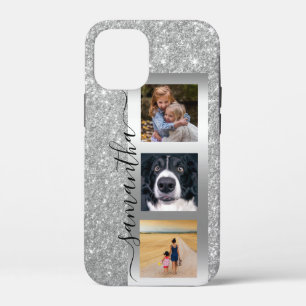 Monogram Foto Glitzer Rose Gold Handgeschriebene Case-Mate iPhone Hülle