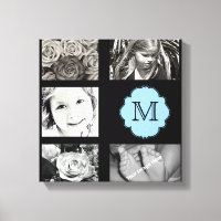 Monogram Fotolollage Wrapped Canvas