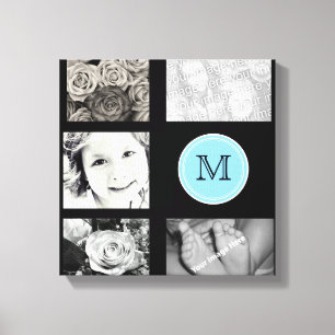 Monogram Fotolollage Wrapped Canvas Leinwanddruck