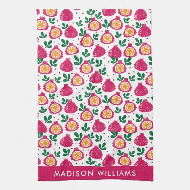 Monogram Fruit Elegant Stilvolle Küchentücher (Vertikal)