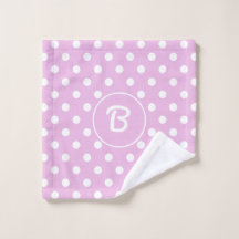 Monogram Fünfziger Jahre Retro-Punkte auf sanftem