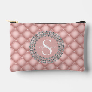 Monogram Funkelnde Diamanten Tufted Benutzerdefini Zubehörtasche