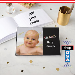 Monogram für Baby Showdusche 🍼 Beste Wünsche Gästebuch