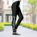 Monogram für benutzerdefinierte Bridesmaid-Legging<br><div class="desc">Trendy, coole Leggings für Ihre Brautmädchen. Das Wort Bridesmaid, läuft am rechten Bein mit einem Monogramm unten (löschen, wenn Sie möchten). Wählen Sie Ihre Farbe, indem Sie auf "Anpassen" klicken und dann den kleinen Augentropfen - ideal für die passenden Hochzeitsfarben. Wirklich lustig für einen Junggeselinnen-Abschied, oder Brautjungfrauen Geschenk - Ihre...</div>