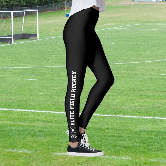 Monogram für benutzerdefinierte Hockey-Leggings Leggings (Von Creator hochgeladen)