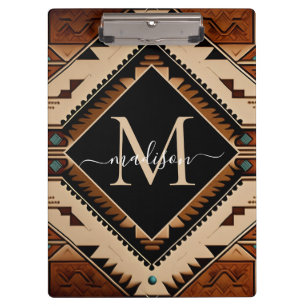 Monogram für den systemeigenen Amerikanische Urein Klemmbrett