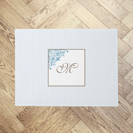 Monogram für die Blue Strip-Lilie Fußmatte