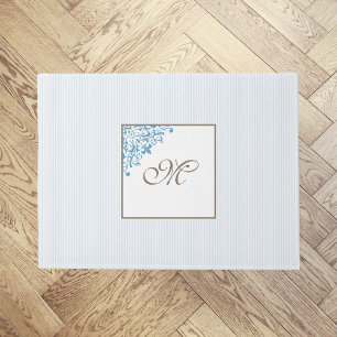 Monogram für die Blue Strip-Lilie Fußmatte