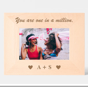 Monogram für Friend Quote benutzerdefinierte Rahme Geätzte Rahmen