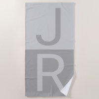 Monogram für leichte graue und graue moderne Initi