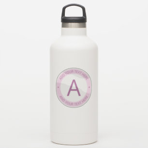 Monogram für moderne Logo-Stile   Lila rosa Aufkleber