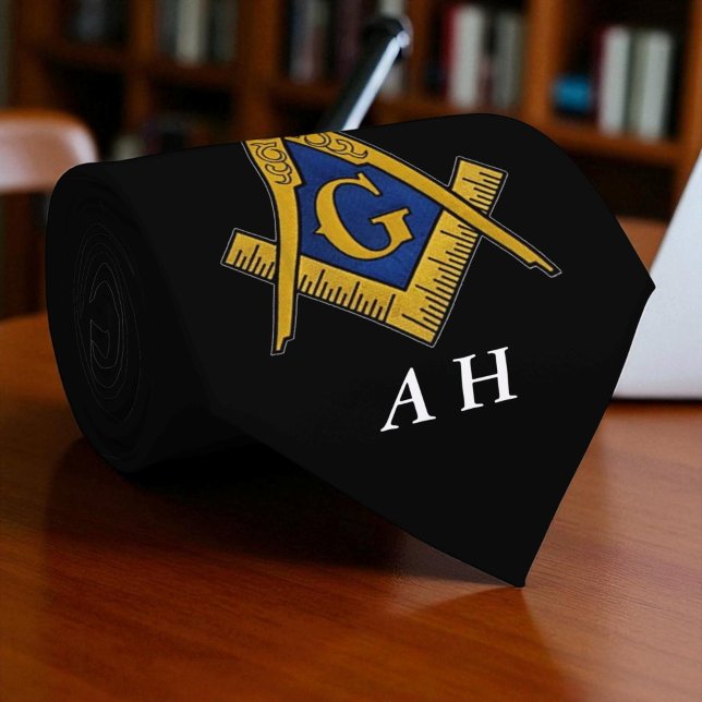 Monogram für Schwarz-Weiß-Freimaurer Krawatte (Von Creator hochgeladen)