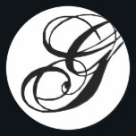 Monogram G Wedding Siegel Sticker<br><div class="desc">Monogram-Geschenke haben eine große Auswahl an individuell anpassbaren USPS-Briefmarke,  Umschlag Aufkleber-Aufkleber,  Grußkarten,  Hemden,  Hüte,  Buttons,  Magnete und vieles mehr. Diese Monogramme eignen sich hervorragend für die Versendung von Einladungen zu Hochzeiten,  Party Einladungen zum Jahrestag,  Graduierungsankündigungen und Geburtstagspartys,  um nur einige zu nennen.</div>