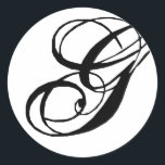 Monogram G Wedding Siegel Sticker<br><div class="desc">Monogram-Geschenke haben eine große Auswahl an individuell anpassbaren USPS-Briefmarke,  Umschlag Aufkleber-Aufkleber,  Grußkarten,  Hemden,  Hüte,  Buttons,  Magnete und vieles mehr. Diese Monogramme eignen sich hervorragend für die Versendung von Einladungen zu Hochzeiten,  Party Einladungen zum Jahrestag,  Graduierungsankündigungen und Geburtstagspartys,  um nur einige zu nennen.</div>