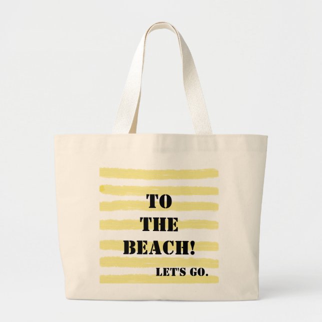 Monogram, gelb, blau jumbo stoffbeutel (Vorne)