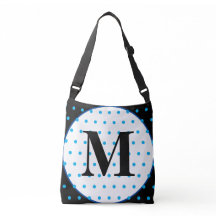 Monogram Geometric Black Polka Dots