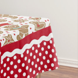 Monogram Gingerbread Man Christmas Tischdecke