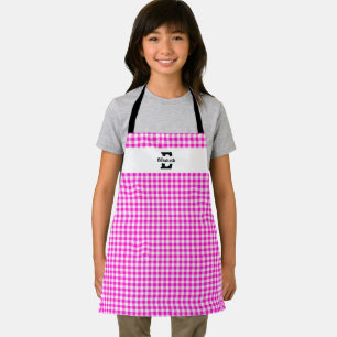 Monogram Gingham Schürze