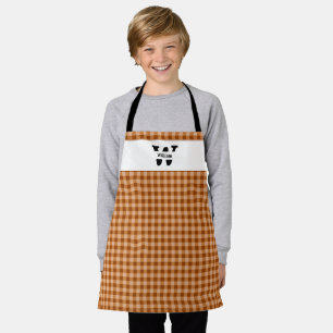 Monogram Gingham Schürze