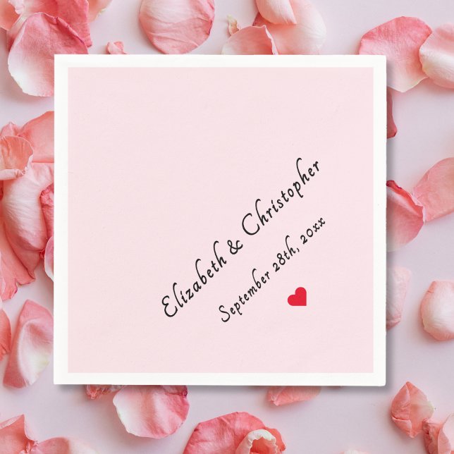 Monogram Girly Pink Color Wedelparty Cocktail Serviette (Monogram Girly Pink Color Wedding Party Cocktail Napkins)