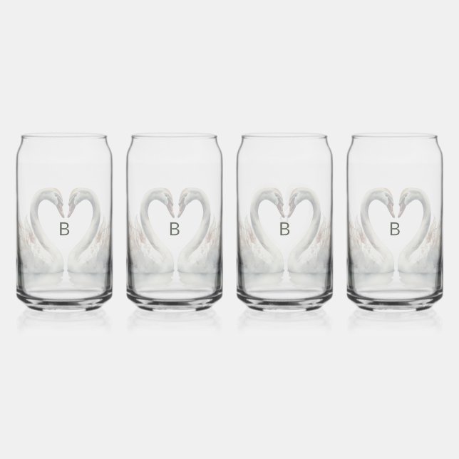 Monogram Glassware Set Trinkbehälter Dosenglas (Vorderseite)