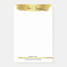 Monogram Gold Black Chic Modernes Script Minimalis
