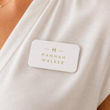 Monogram Gold Gray | Minimalistisch Elegant modern