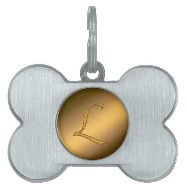 Monogram Gold L Tiermarke (Vorderseite)