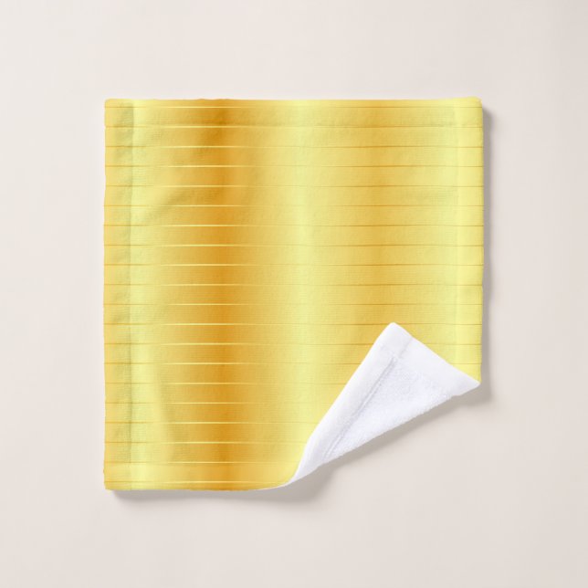 Monogram Gold Look Elegante Moderne Vorlage Waschlappen (Waschlappen)