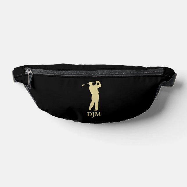 Monogram Gold Silhouette Golfer Bauchtasche (Ablage )